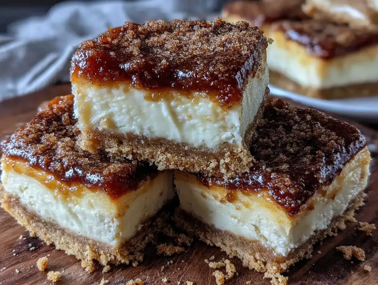 Churro Cheesecake Bars preparation steps