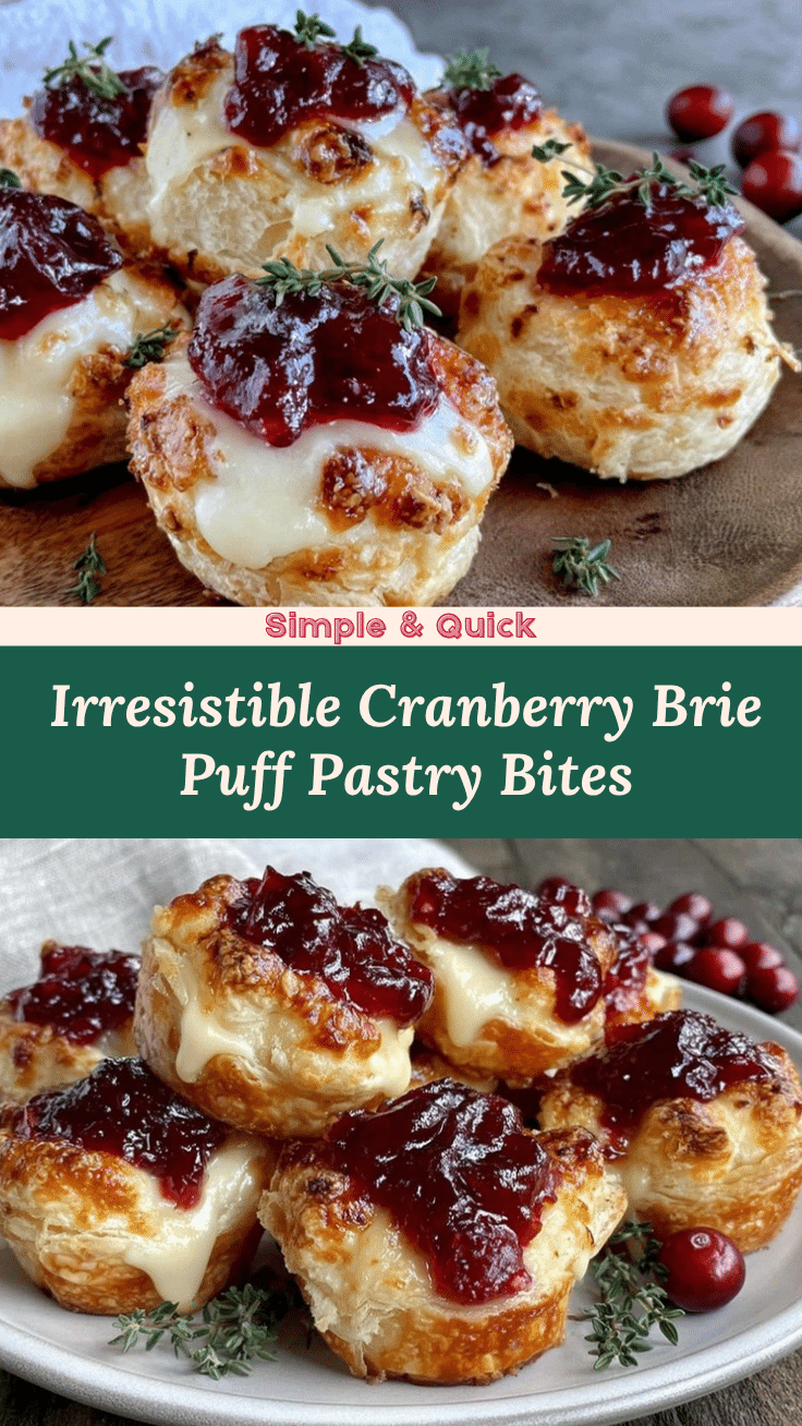 cranberry brie puff pastry recipe