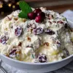 cranberry fluff salad - featured image