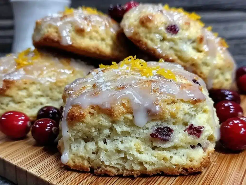 cranberry orange scones - featured image