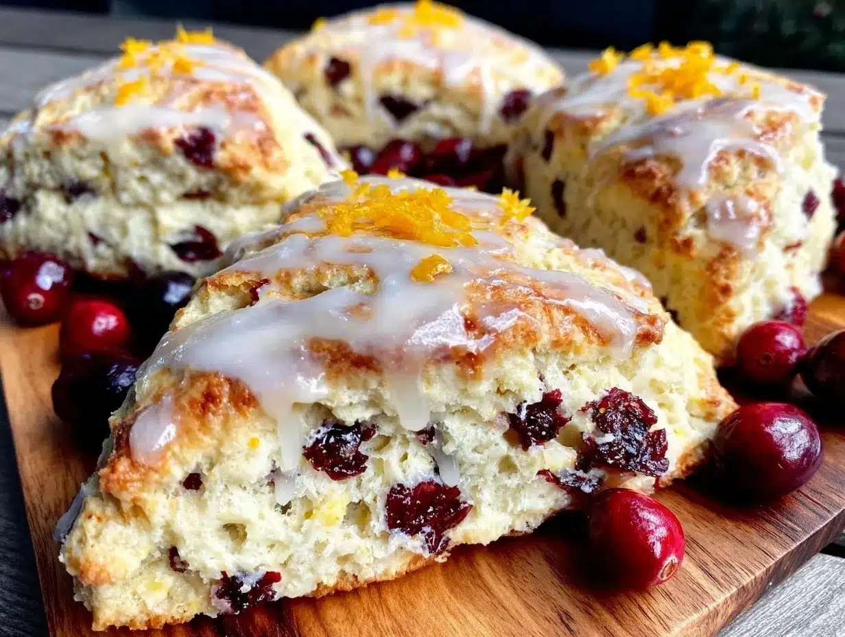 cranberry orange scones preparation steps
