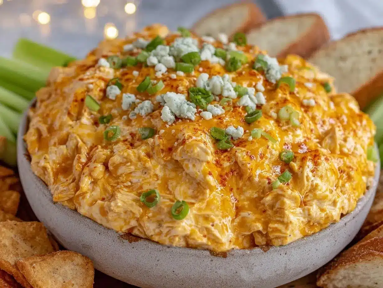 creamy buffalo chicken dip preparation steps
