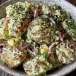 creamy potato salad - featured image