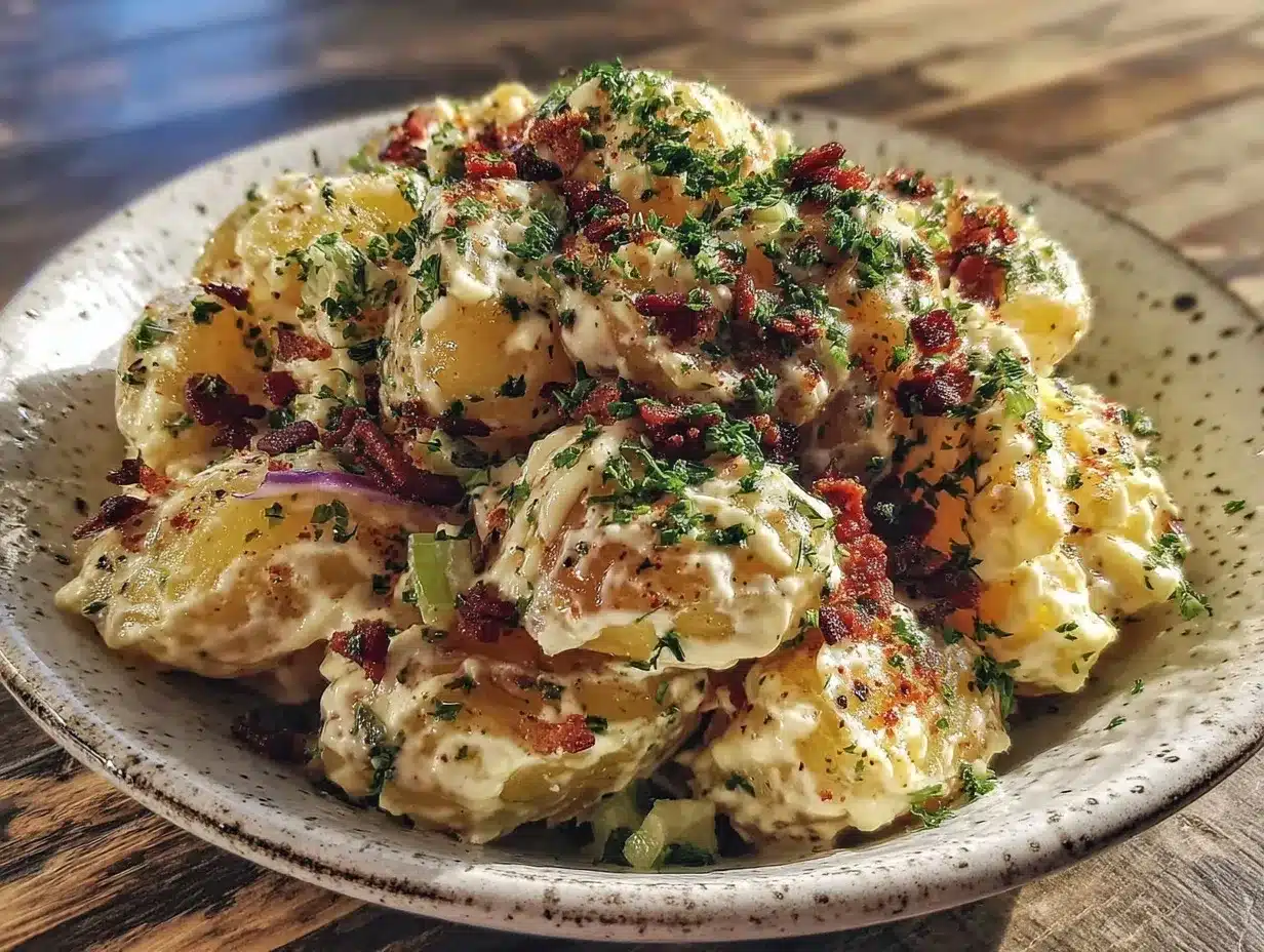 creamy potato salad preparation steps