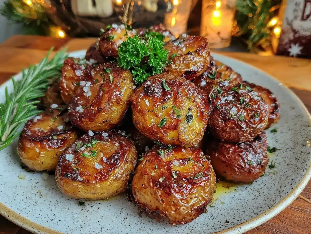 crispy herb roasted baby potatoes preparation steps