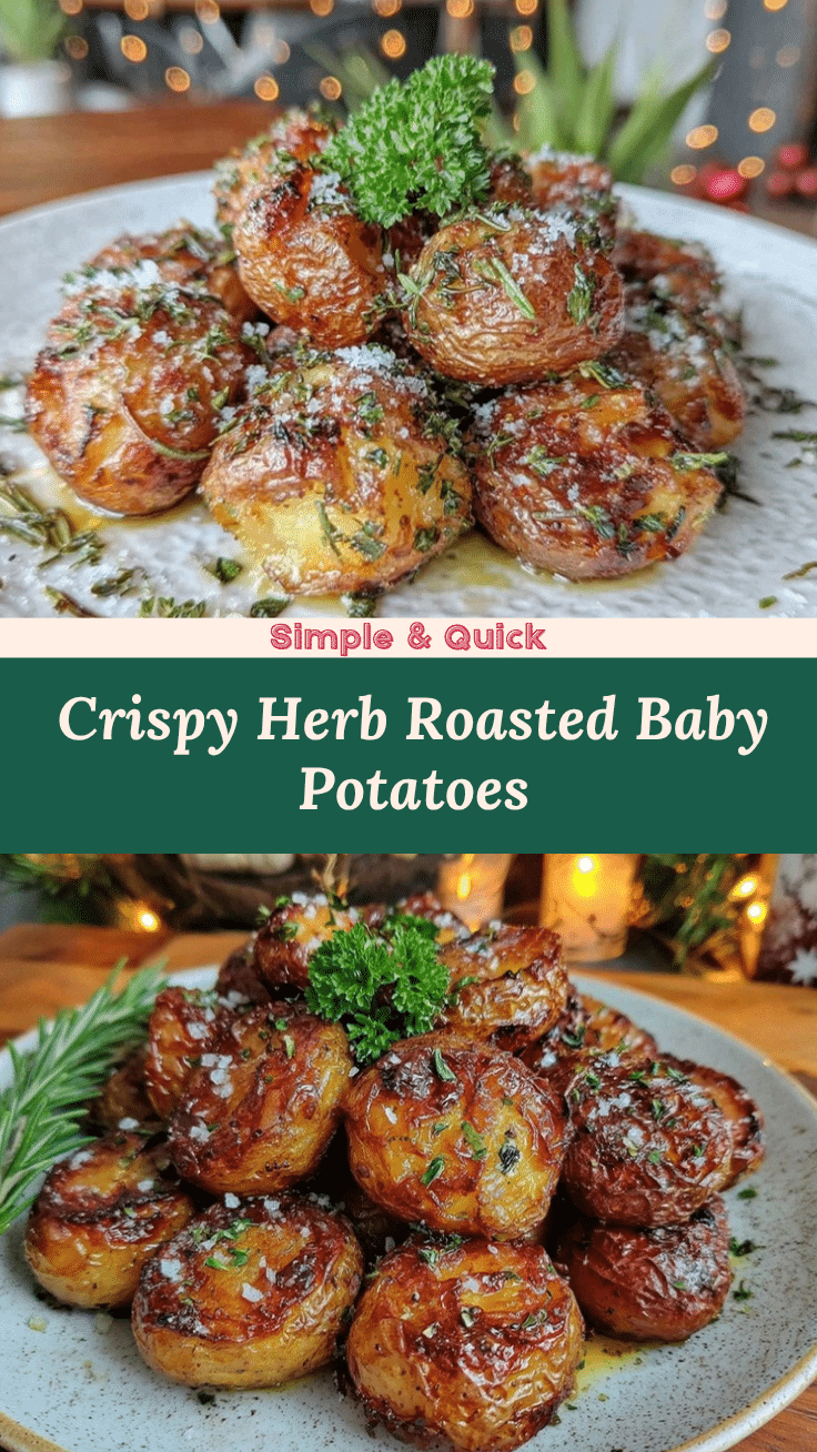 crispy herb roasted baby potatoes recipe