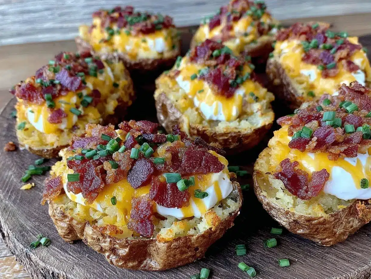 crispy loaded potato skins preparation steps