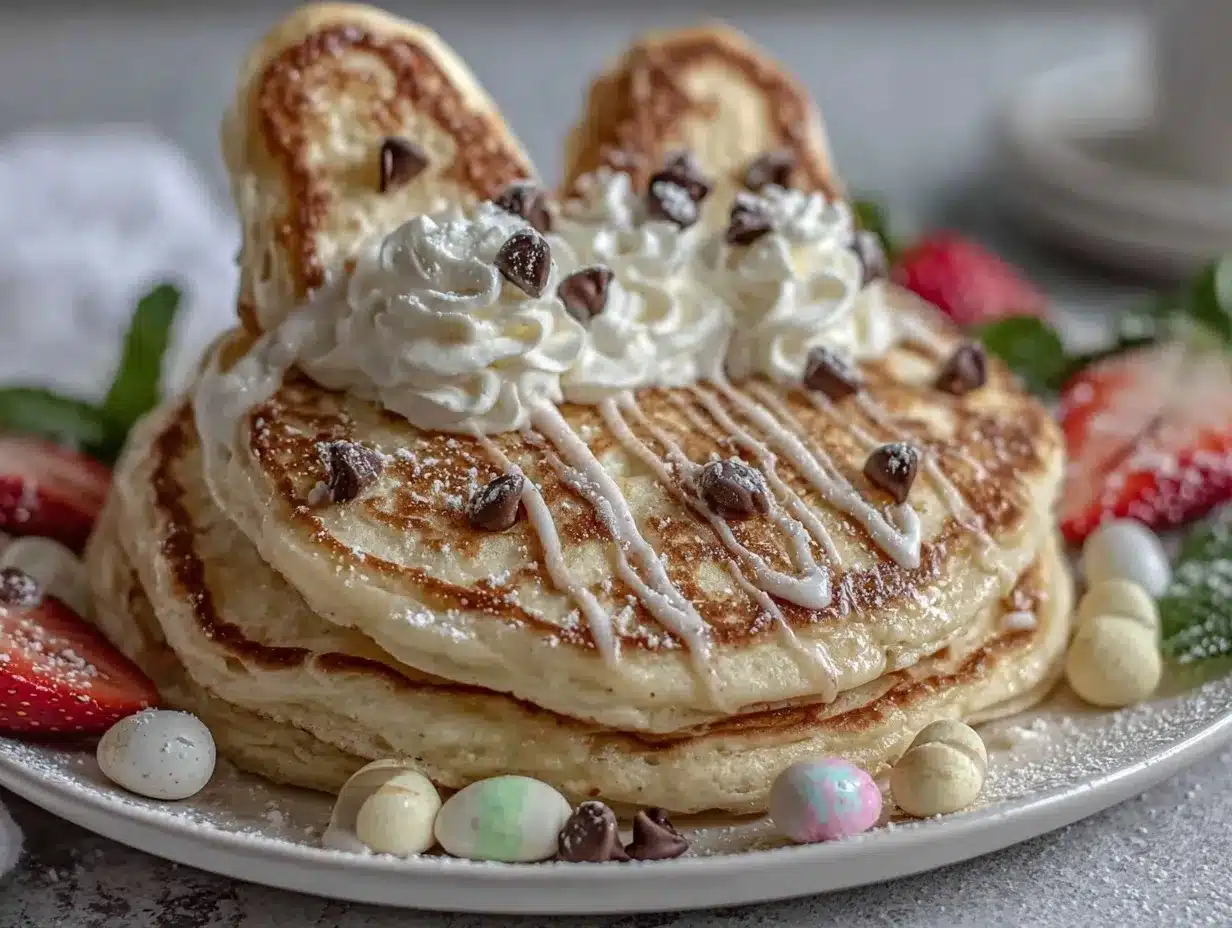 Easter Bunny Pancakes preparation steps