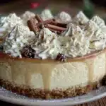 eggnog cheesecake - featured image