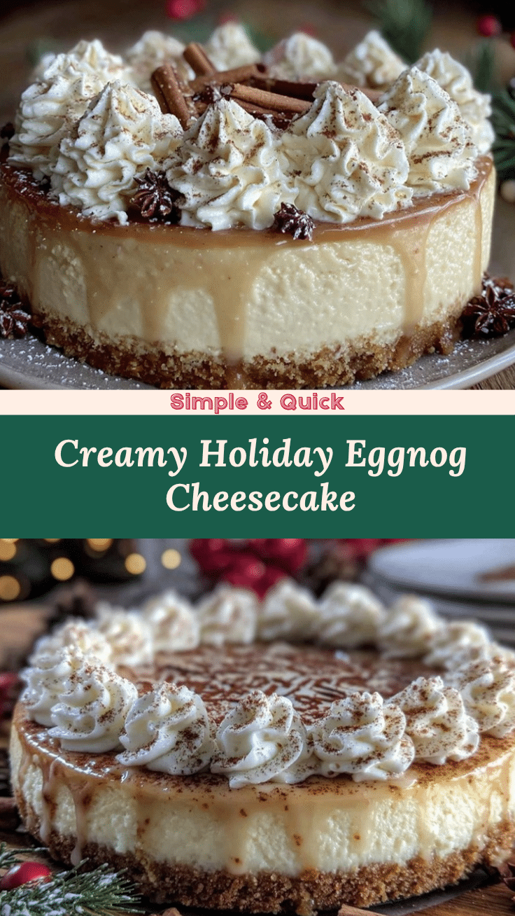 eggnog cheesecake recipe