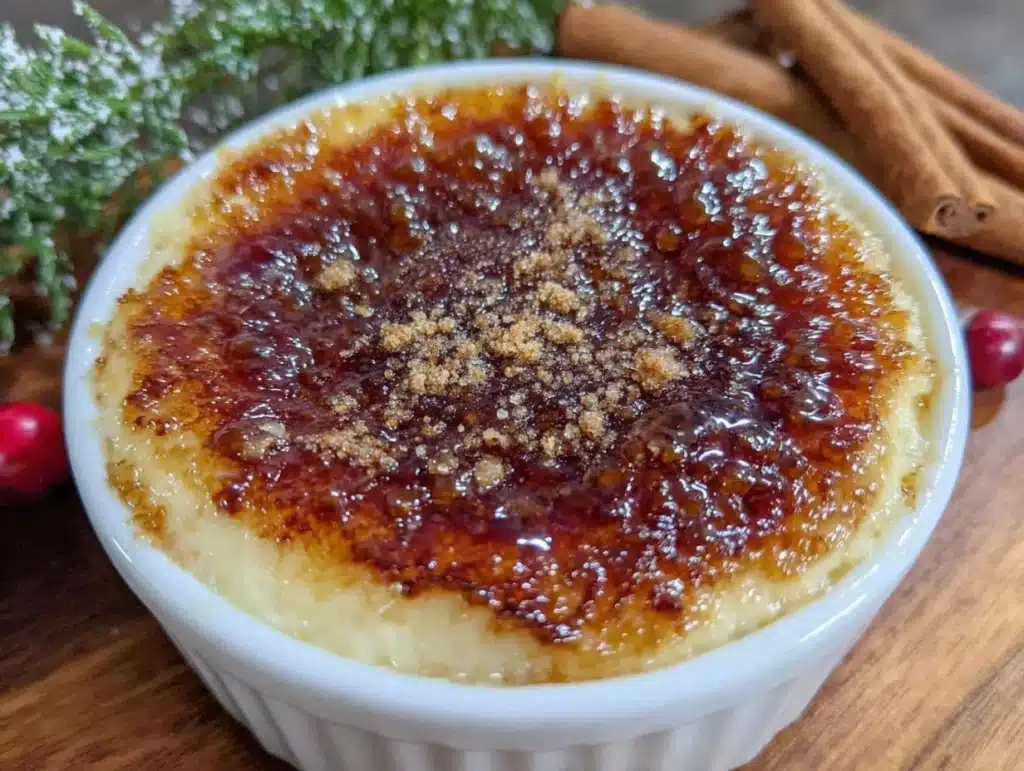 eggnog crème brûlée - featured image