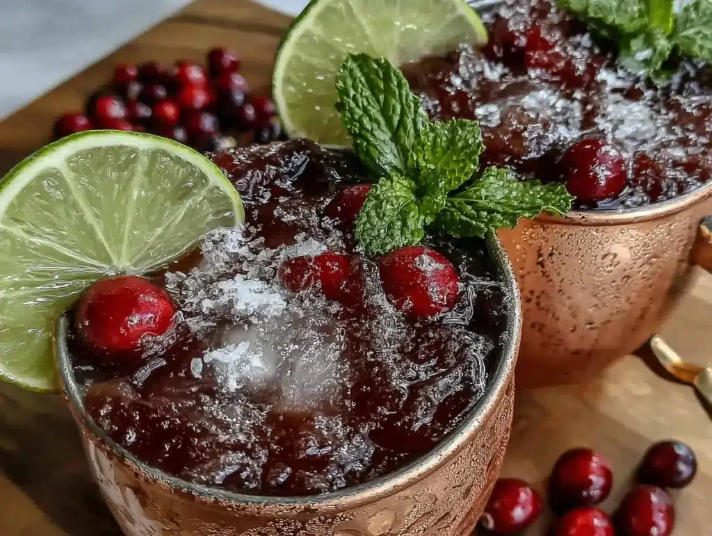 Festive Cranberry Moscow Mule - featured image