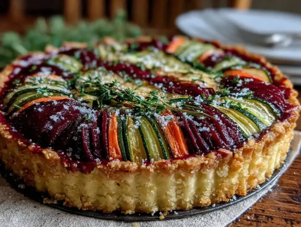 fresh vegetable tart - featured image