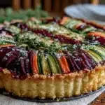 fresh vegetable tart - featured image
