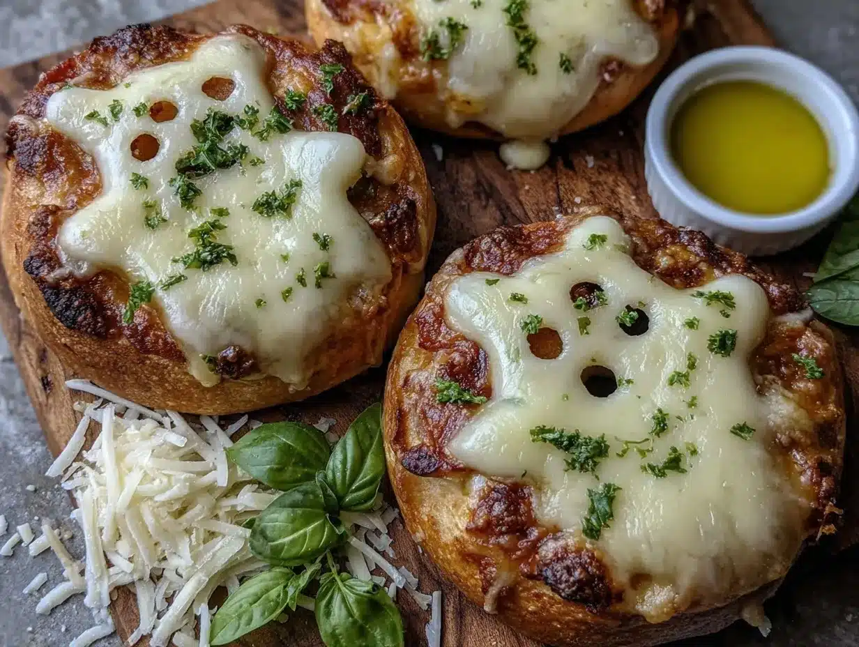 ghost pizza bagels preparation steps