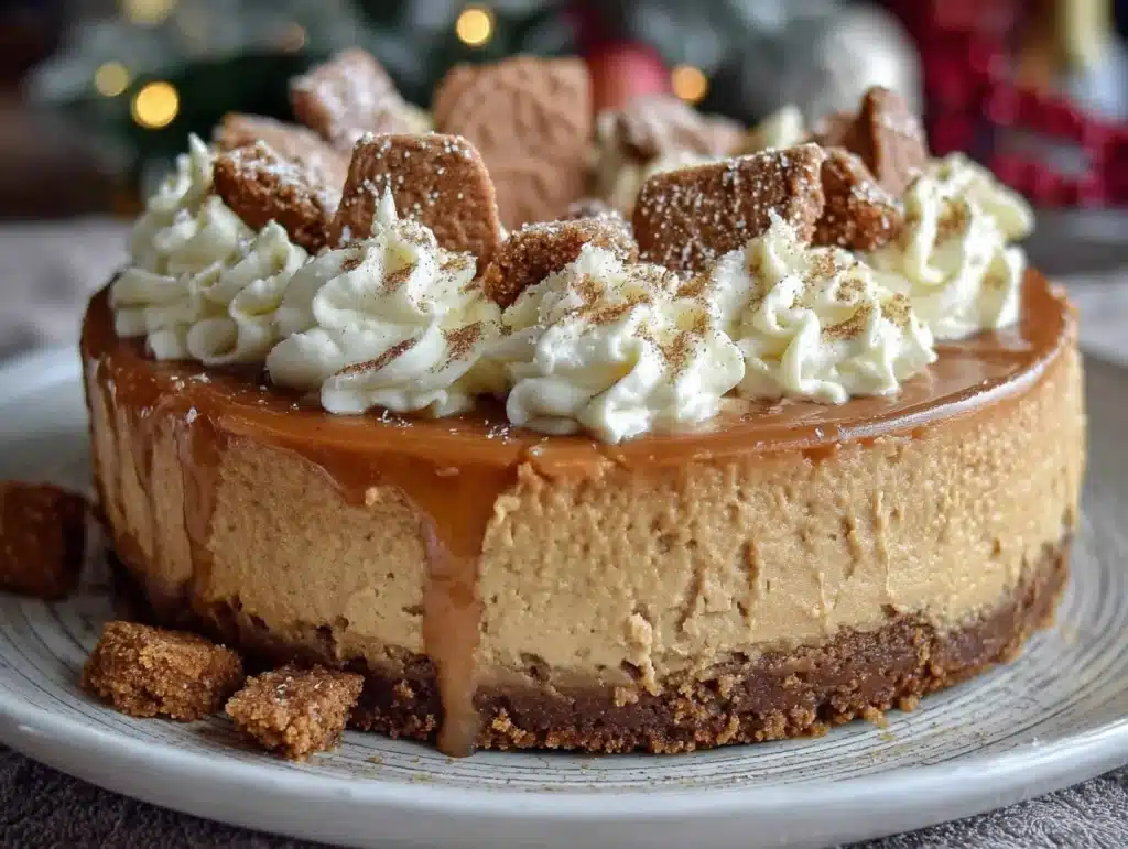 gingerbread cheesecake - featured image