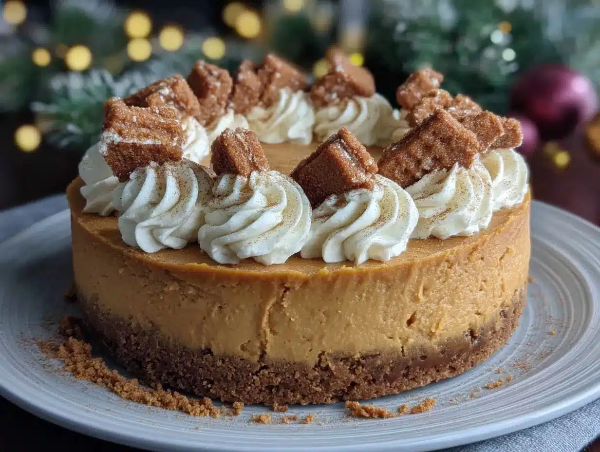 gingerbread cheesecake preparation steps