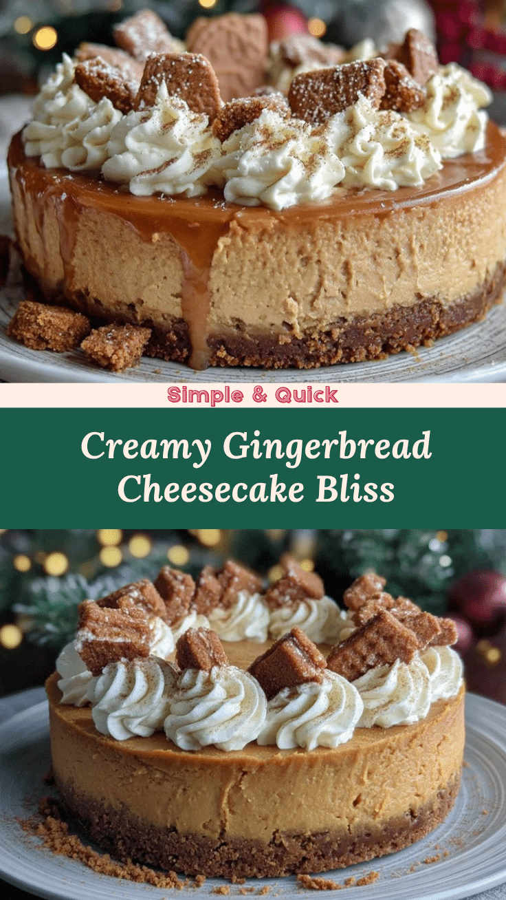 gingerbread cheesecake recipe