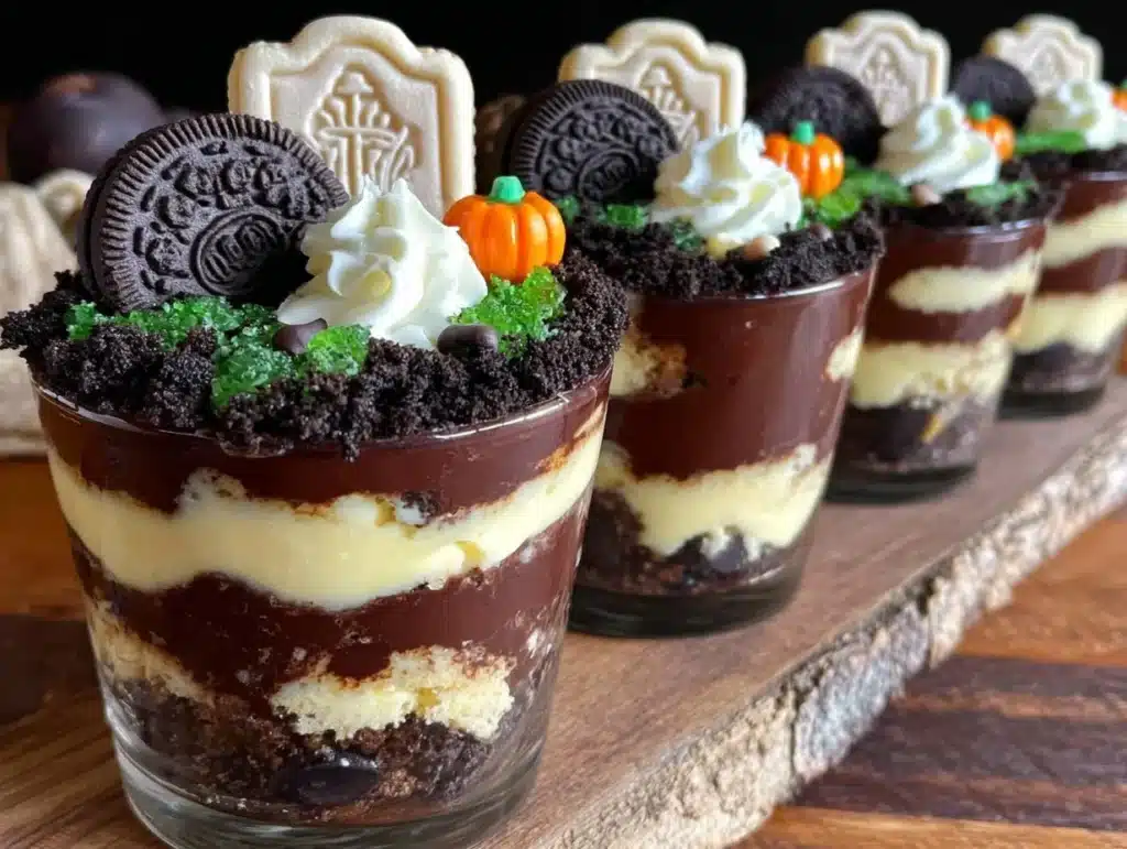 graveyard pudding cups - featured image