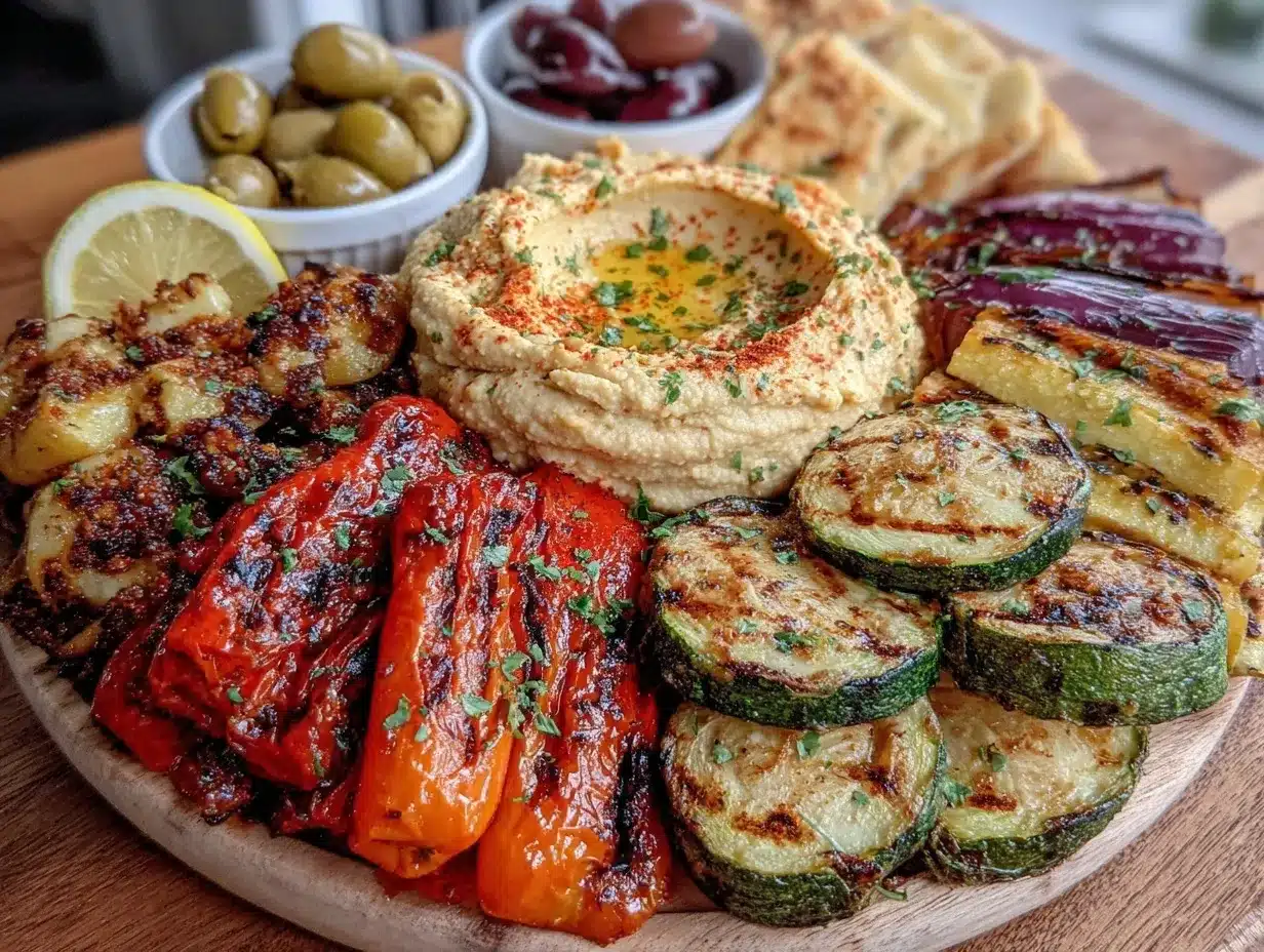 grilled veggie platter preparation steps