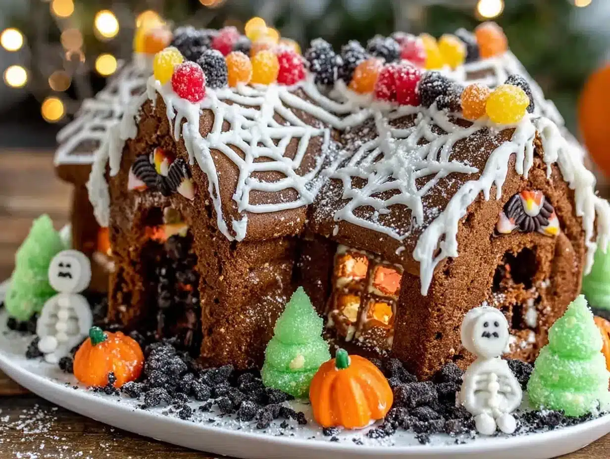 haunted house gingerbread kits preparation steps
