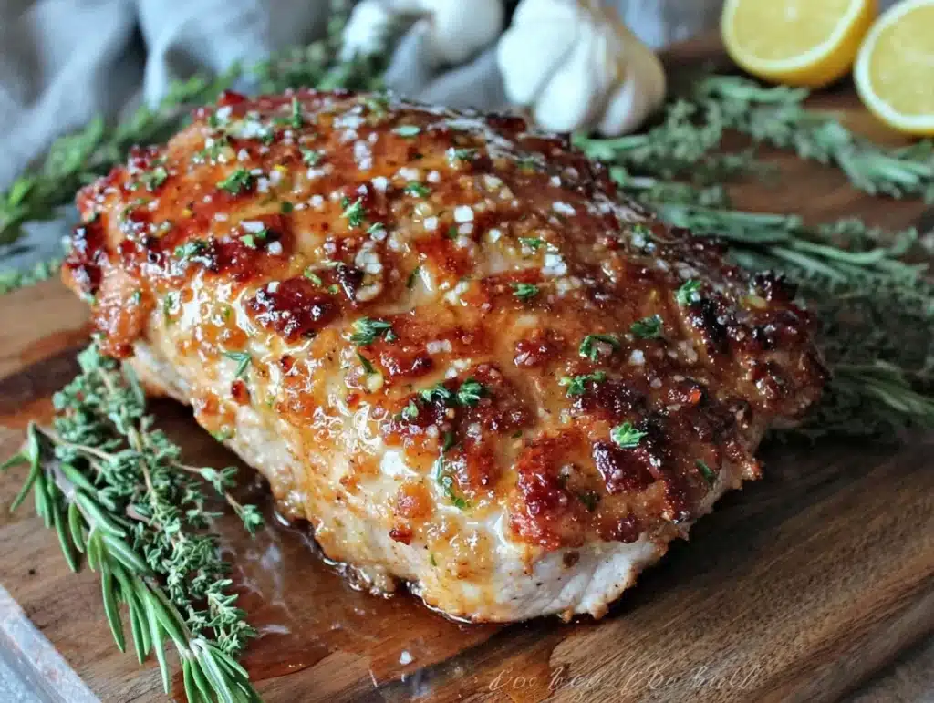 honey butter turkey breast - featured image