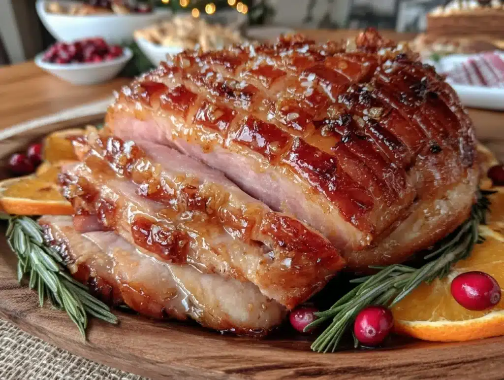 honey glazed Easter ham - featured image
