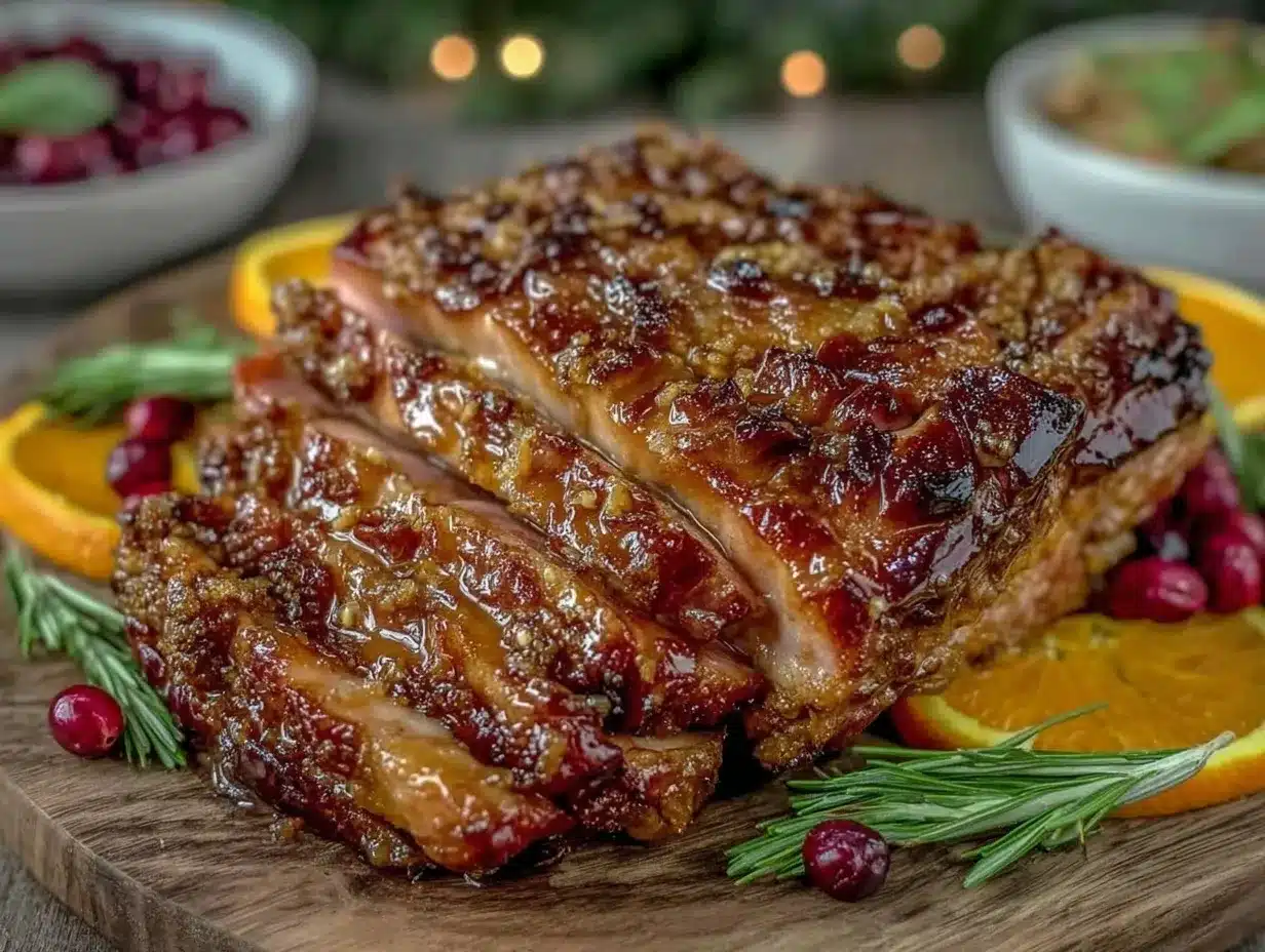 honey glazed Easter ham preparation steps