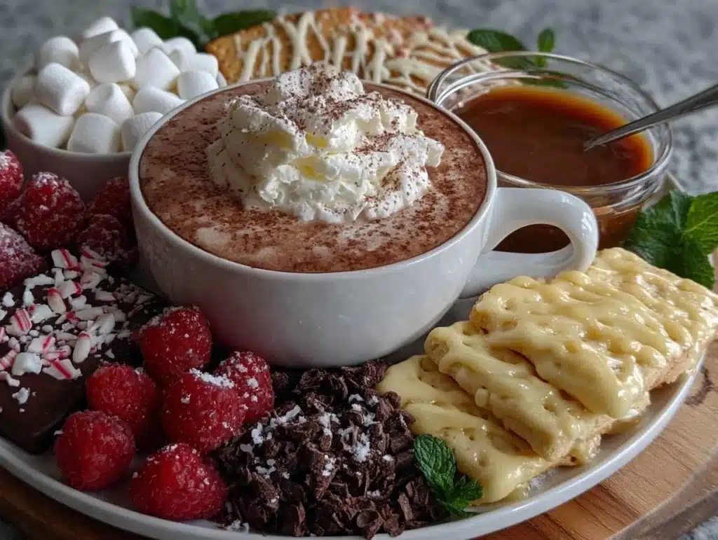 hot chocolate charcuterie board - featured image