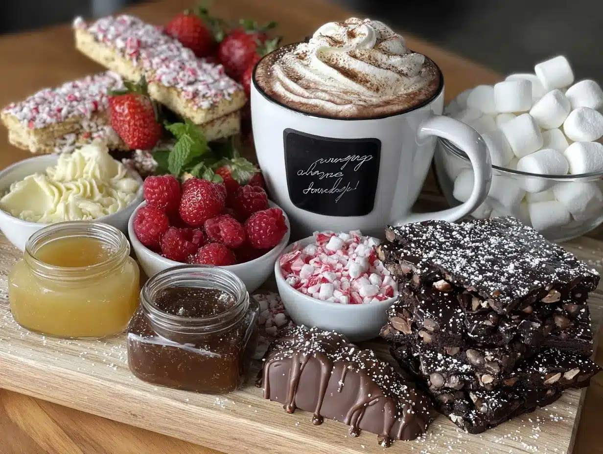 hot chocolate charcuterie board preparation steps