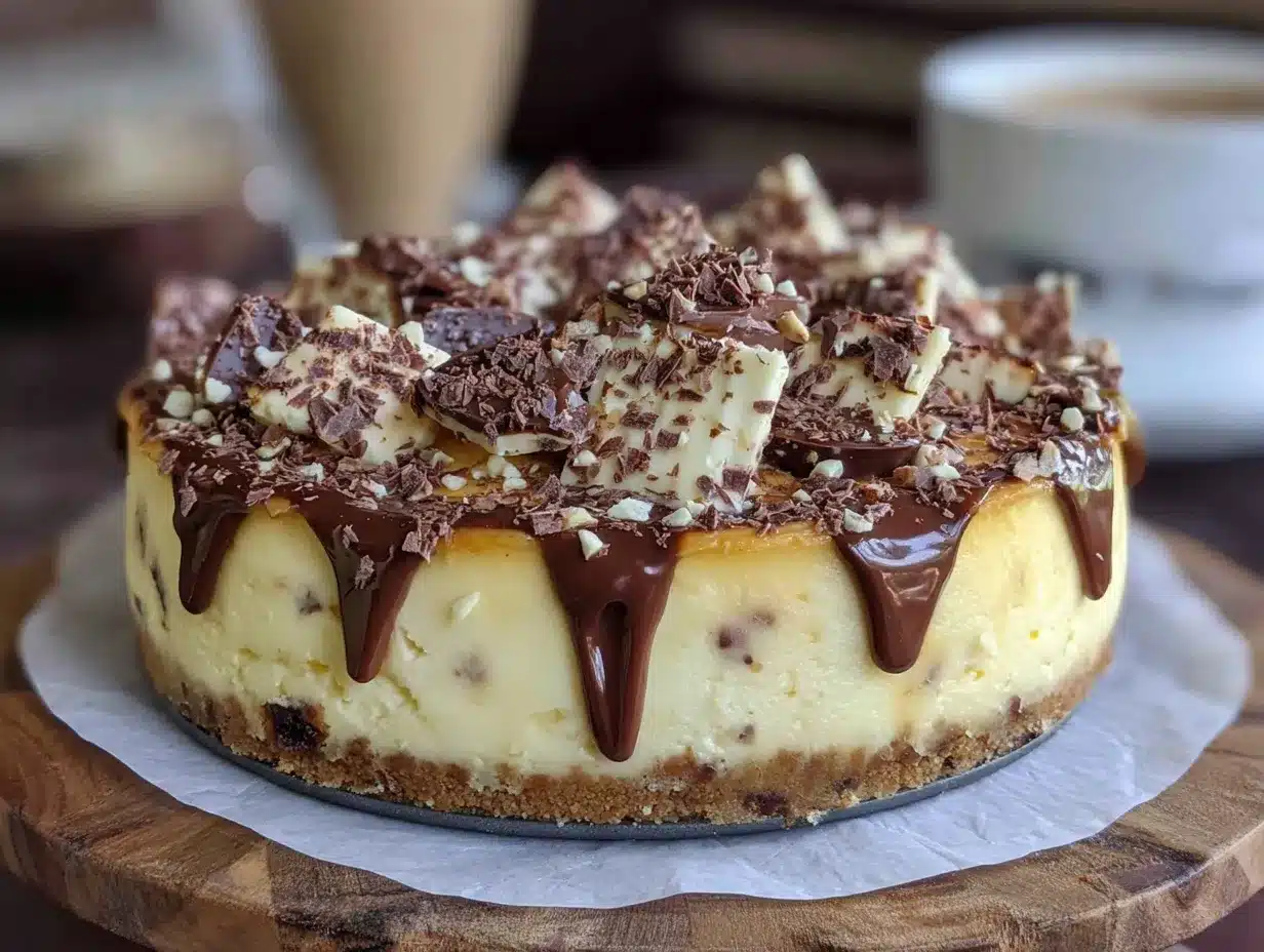 Irish cream cheesecake preparation steps