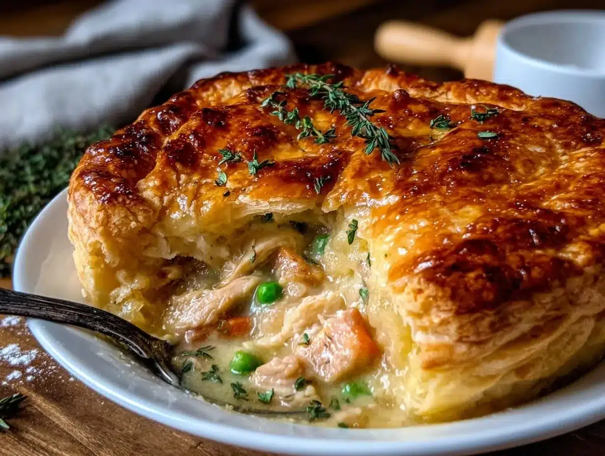 leftover turkey pot pie preparation steps