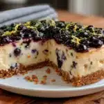 lemon blueberry cheesecake - featured image