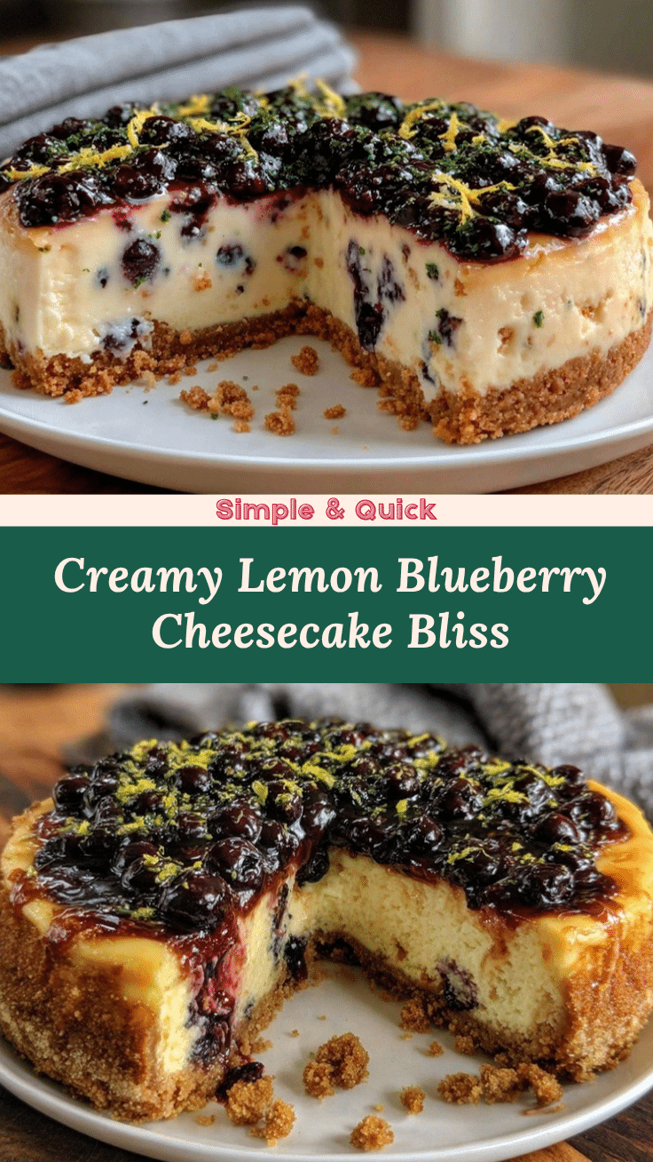 lemon blueberry cheesecake recipe
