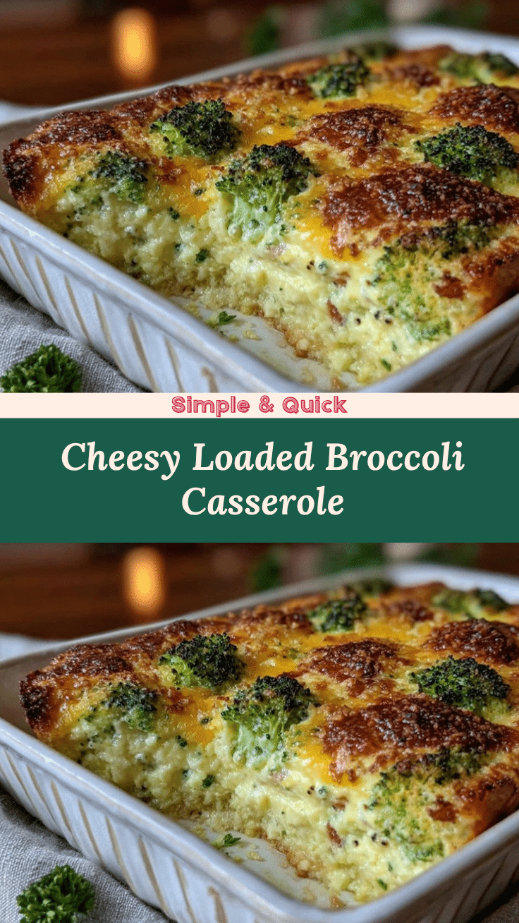 loaded broccoli cheese casserole recipe