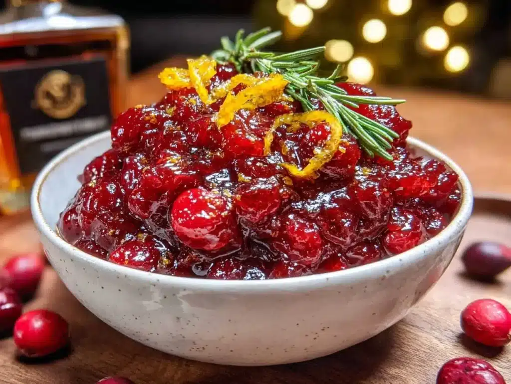 Maple Bourbon Cranberry Sauce - featured image
