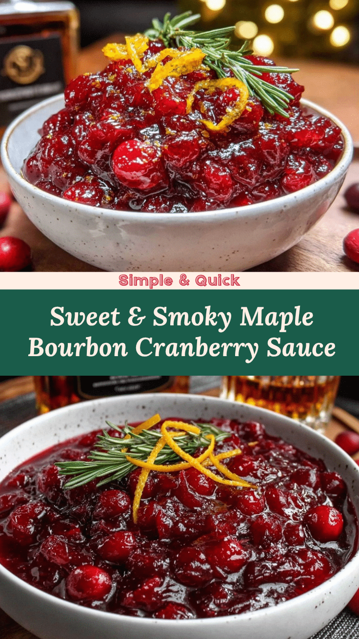 Maple Bourbon Cranberry Sauce recipe