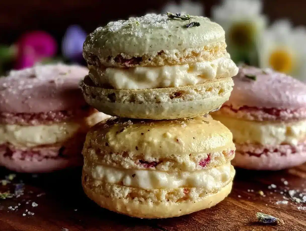 pastel macarons preparation steps