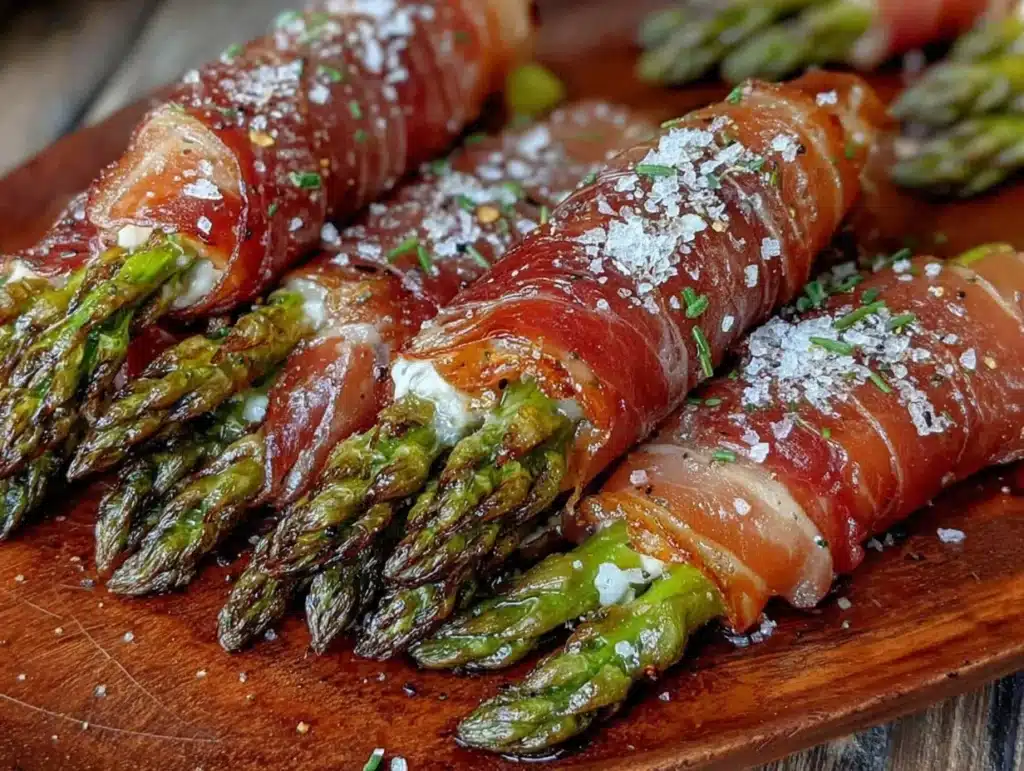 prosciutto-wrapped asparagus - featured image