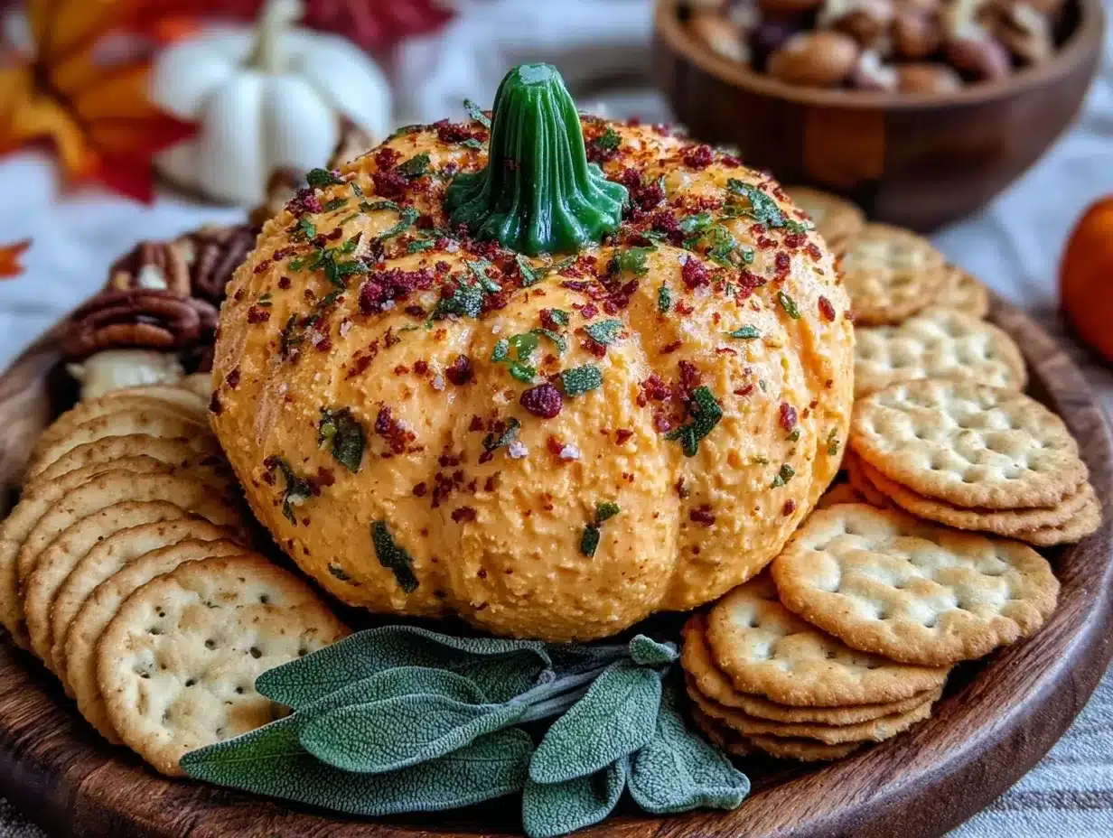 pumpkin cheese ball preparation steps