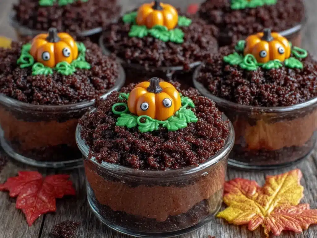 pumpkin patch dirt cups - featured image