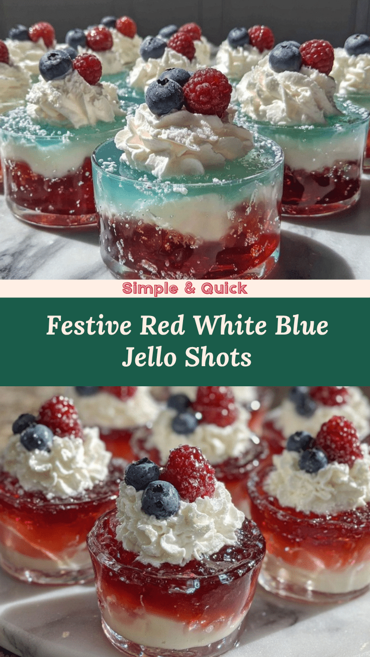 red white blue jello shots recipe