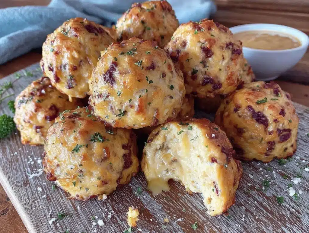 sausage cream cheese balls - featured image