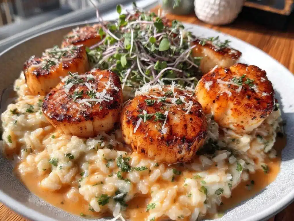 seared scallops - featured image