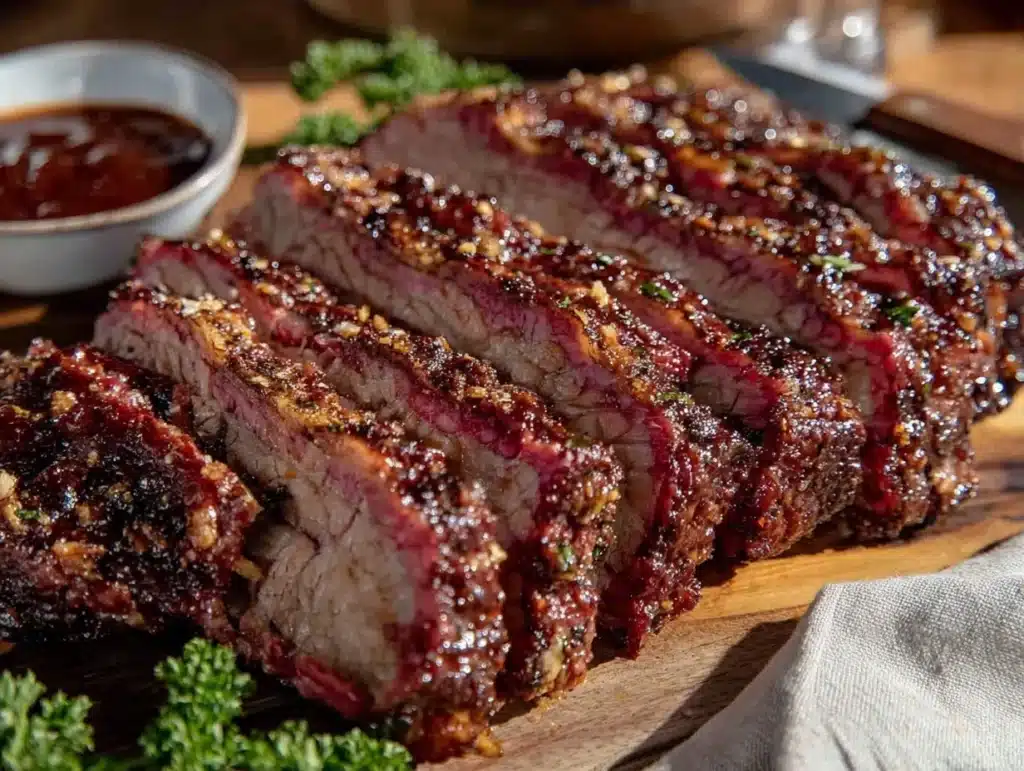 smoked brisket recipe - featured image