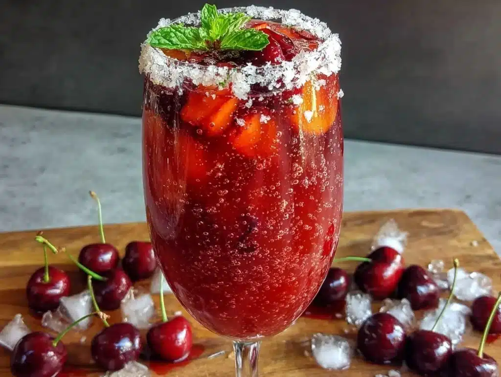Sparkling Cherry Bomb Cocktail - featured image