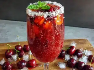 Sparkling Cherry Bomb Cocktail - featured image