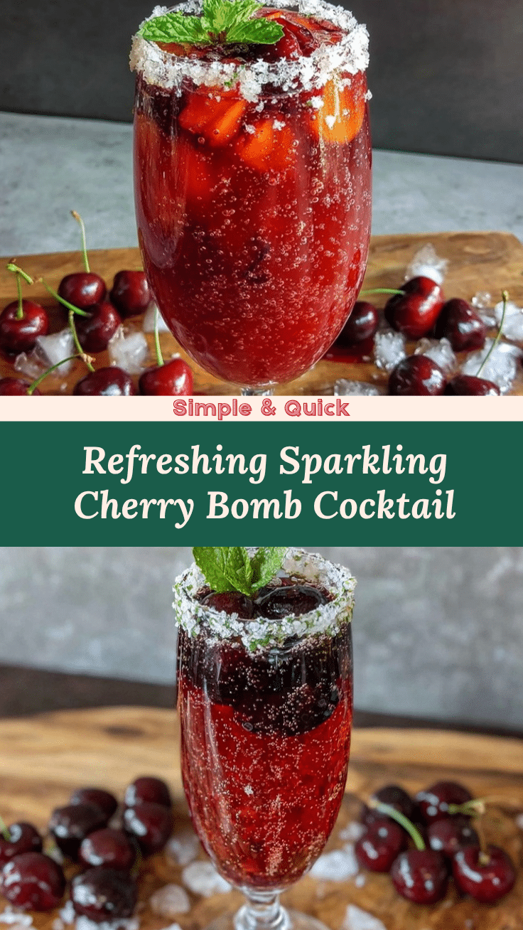 Sparkling Cherry Bomb Cocktail recipe