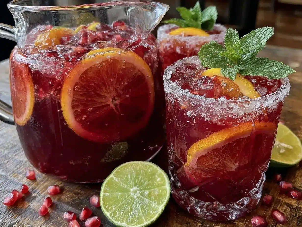 sparkling pomegranate punch preparation steps