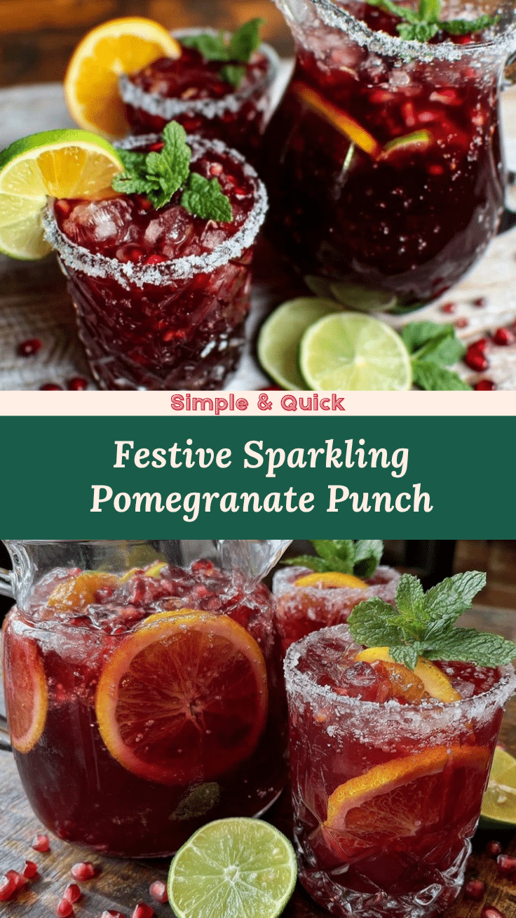 sparkling pomegranate punch recipe